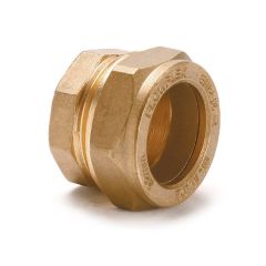 Stop End UK Compression Brass - 8mm