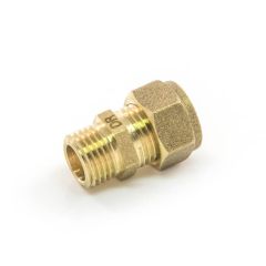 DZR Compression Straight Adaptor 8mm x 1/4" BSP PM