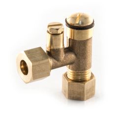 Restrictor Elbow with Test Point Brass - 8mm x 8mm