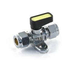 Gas Ball Valve with Strap 8mm Compression Lever Handle