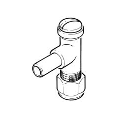 Restrictor Elbow Brass - 8mm Comp. x 8mm Standpipe