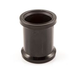 Soil & Vent Double Socket - 82mm Black