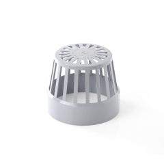 Soil Balloon Gratings Vent Terminal - 110mm Grey