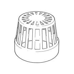 Soil Balloon Gratings Vent Terminal - 110mm Grey