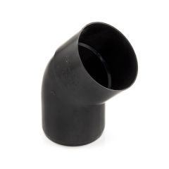 Soil & Vent Offset Bend Socket/Spigot 82mm x 135° Black