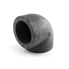 Domus Easipipe 90° Bend Insulation - 100mm Dark Grey