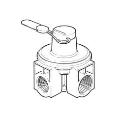 A6H Mesura Semi-Concealed Meter Regulator - 3/4" x 1"