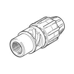 Above and Below Ground MDPE Adaptor - 20mm Comp. x 1/2" BSP PF