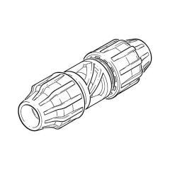 Above and Below Ground MDPE Slip/Repair Coupling - 50mm