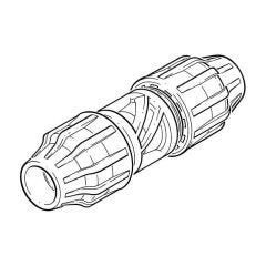 Above and Below Ground MDPE Straight Coupling - 50mm