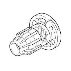 Above and Below Ground MDPE Straight Flange Adaptor - 50mm x 2"