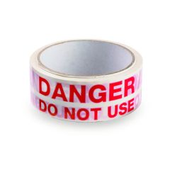 Danger Do Not Use Adhesive Tape - 36mm x 33m