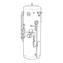 Albion Aerocyl Ind. HP Cylinder with Integral Buffer Tank 180 Litres