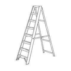 Aluminium Swing-back Step Ladder