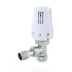 Angled Thermostatic Radiator Valve - 8/10/15mm (TRV)