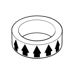 Arrow Tape - 38mm x 33m Red on White