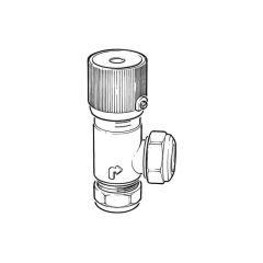 Caleffi Automatic By-Pass Differential Valve - 22mm Angled