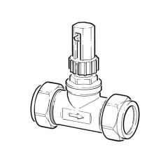 Automatic By-Pass Differential Valve - 22mm Straight