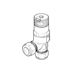 Automatic By-Pass Differential Valve - 22mm Angled
