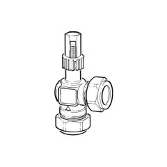 Automatic By-Pass Differential Valve - 22mm Angled