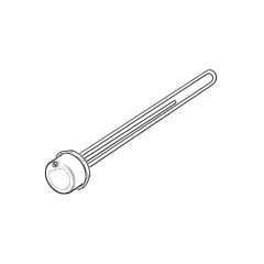 Immersion Heater Copper 14" Plus Thermostat