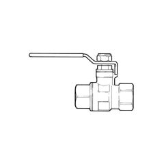 Ball Valve - 1.1/2" BSP PF Red Lever Handle