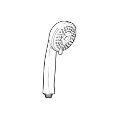 Base Multi Function Shower Handset Head - Chrome