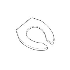 Anti-Vandal Toilet Seat - White