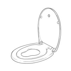 Bemis Reybridge Family Toilet Seat - White