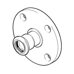 Beta-Press Flange Adaptor 316L S/S - 35mm x 1.1/4"