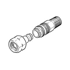 Boiling Ring Adaptor - 1/4” F LH Swivel Nut with Cone Seating x 1/4” BSP TM