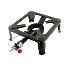 Boiling Ring, Large Single Burner with Piezo Ignition - Cast Iron with FFD