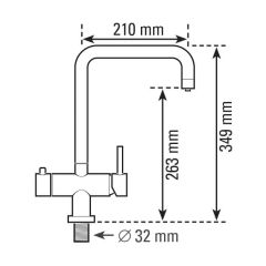 Boiling Water Tap System - Chrome