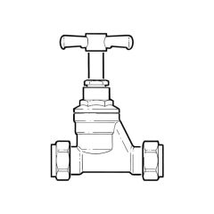 Brass Stop Cock - 15mm