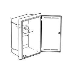 Built-in Gas Domestic Meter Housing Box - 110mm Bracket