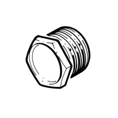 Metal Conduit Bushes - 25mm Male Short