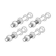 BZP Nuts & Bolts for Flanges - M12 x 45mm