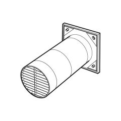 GAS1 N/FH Circular Ventilator - Terracotta/White