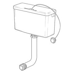 Cistermiser EasyflushEvo Concealed Bottom Entry Cistern with Dual Flush Valve