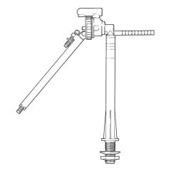 Bottom Entry Float Valve - 1/2" BSP M x 9.1/2" Arm