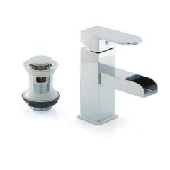 Cleopatra Waterfall Mono Basin Mixer & Clicker Waste