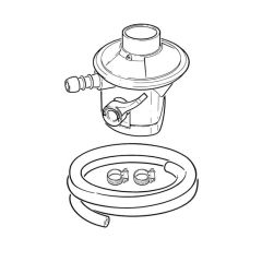 Clip-on Butane Regulator & Hose Kit