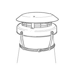 Colt Top 2 Chimney Cowl - Strap Fixing