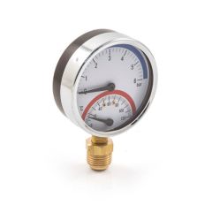 Pressure & Temp. Gauge - 80mm