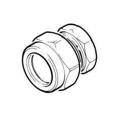 Stop End UK Brass Compression - 8mm 