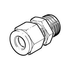 Compression Straight Adaptor - 1/2" x 1/2" BSP PM