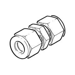 Compression Straight Coupler - 1/2"