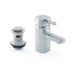 Cressida Monobloc Basin Mixer Tap & Clicker Waste