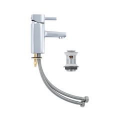 Cressida Monobloc Basin Mixer Tap & Clicker Waste