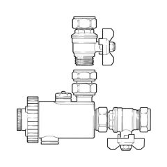 CURA Compact Magnetic Filter - 22mm